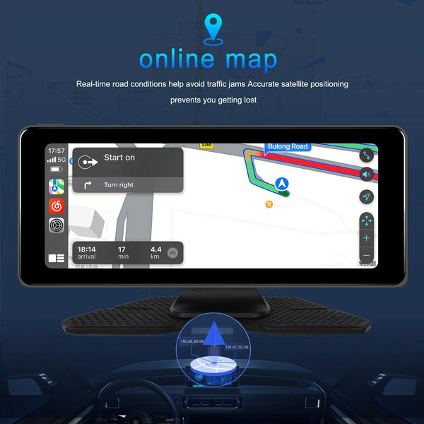 6.86 Inch 4KDVR Smart Screen Player, Specification: Standard+Reversing Camera