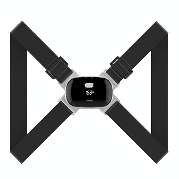 Smart Posture Corrector Adult Child Intelligent Posture Reminder Posture Trainer(Black)