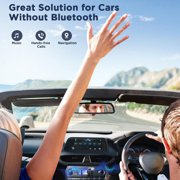 JOYROOM JR-CB7 Car-B Series Car Bluetooth 5.3 Wireless Receiver AUX Adapter Support TF Card(Dark Gray)