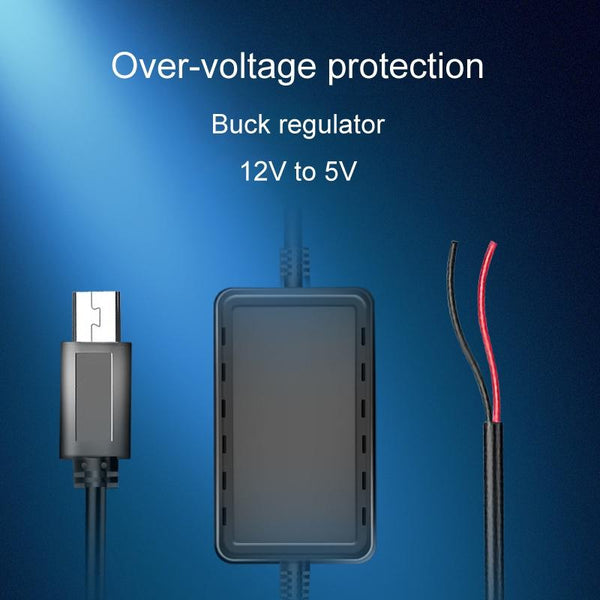 USB Car Charge 12V To 5V Navigation Instrument Reduction Line(Android Left Bend)