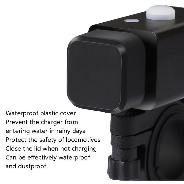 C082 Motorcycle Mobile Phone Charger Waterproof USB Charger With Switch Indicator