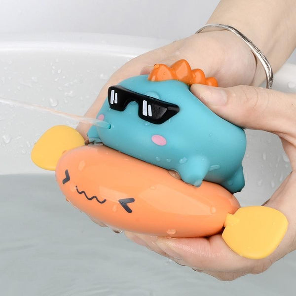 YB889 Children Chain-up Bath Toy Bathroom Swimming Cute Fun Pull String Play Water Toy(Dinosaur)