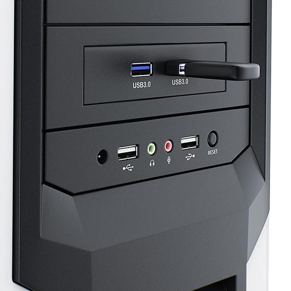 USB 3.0 Front Panel Floppy Disk Bay 20 Pin 2 Ports HUB Bracket Cable(Black)