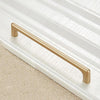 9011-160 Modern Simple Cabinet Door Handle Drawer Wardrobe Zinc Alloy Handle (Gold)