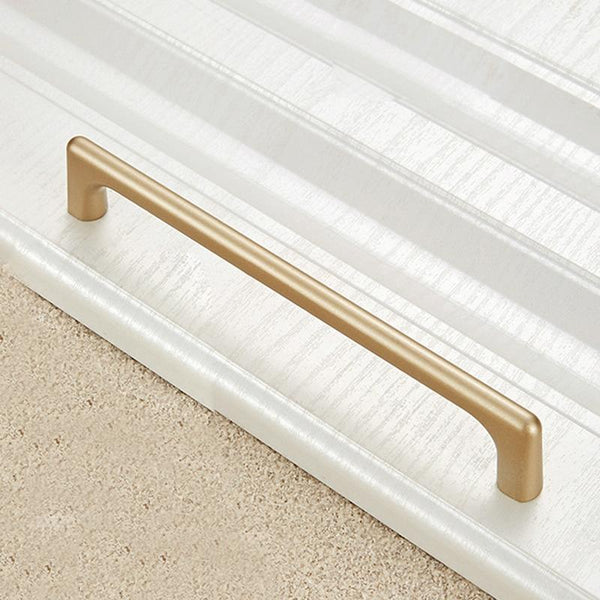 9011-160 Modern Simple Cabinet Door Handle Drawer Wardrobe Zinc Alloy Handle (Gold)