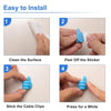 10 PCS Non-punching And Non-marking Adhesive Thumb Hook Cable Organizer(Orange)