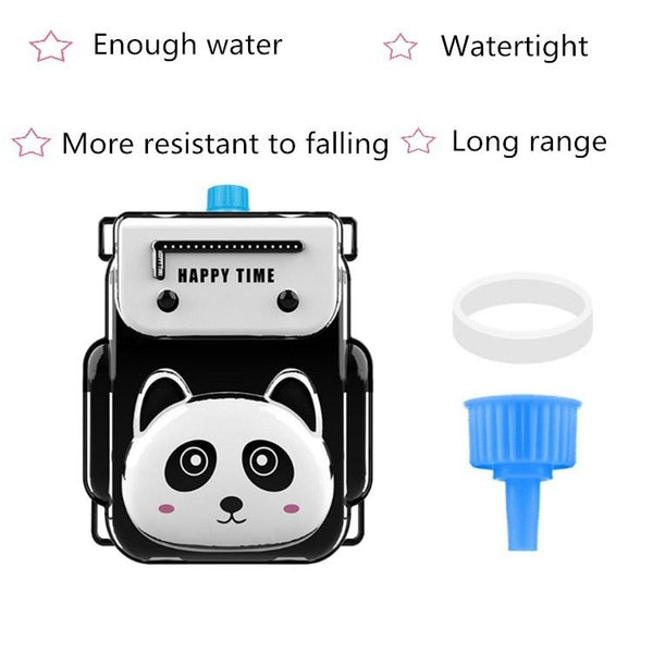 Childrens Backpack Water Toy Animal Cartoon Backpack Pull Air Pressure Jet Toy(Red Panda)