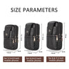 KUNQITIAN Mobile Phone Waist Bag Belt Leather Case With Shoulder Strap, Size: L(Brown Yellow)