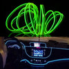 2M Cold Light Flexible LED Strip Light For Car Decoration(Green Light)