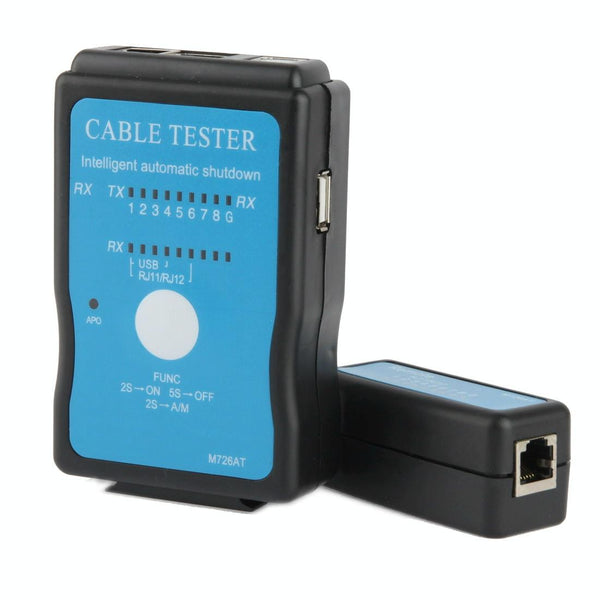 USB Cable, RJ45 and RJ11 Multifunction Network Cable Tester (M726)