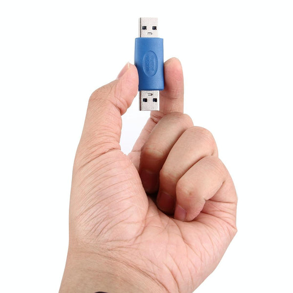 USB 3.0 AM to AM Adapter(Blue)
