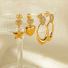 OPK KE789 1pair Vintage Temperament Geometric Earrings
