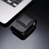 Folding Screen Mobile Phone Waist Hanging Universal Clutch Bag(Black)