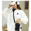 Crossbody Mobile Phone Bag Vertical Wallet Arm Bag With Headphone Hole(Black)