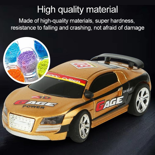 Coke Can Mini RC Car Radio Remote Control Micro Racing Car(Green+White)