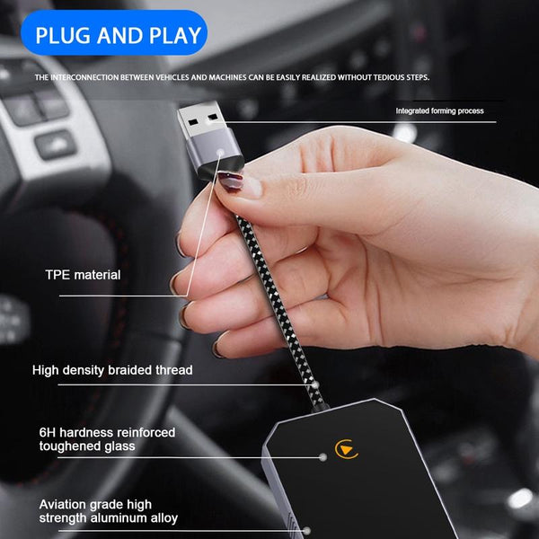 For IOS Car Carplay Box Wired to Wireless Bluetooth Adapter
