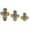 1/2 Points Outer Thread Copper Three Hole Agricultural Sprayer Horticulture Seedling Irrigation Dust Removal Cooling Fogging Nozzle
