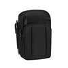 Multifunctional Casual Crossbody Mobile Phone Storage Waist Bag(Black)