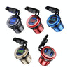 Aluminum Alloy Double QC3.0 Fast Charge With Button Switch Car USB Charger Waterproof Car Charger Specification: Black Shell Blue Light With 60cm Line