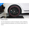 Universal Decorative Scratchproof Stickup 8M Flexible Car Wheel Hub TRIM Mouldings Shining Decoration Strip(Red)