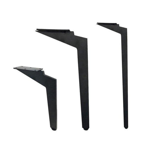 LH-DJ08 Adjustable Knife Shape Metal Furniture Support Legs, Height: 16.5cm(Matte Black)