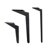 LH-DJ08 Adjustable Knife Shape Metal Furniture Support Legs, Height: 11.5cm(Matte Black)