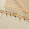 OPK GX2429 Colorful Dopamine Zirconia Small Accessories Stainless Steel Collarbone Chain