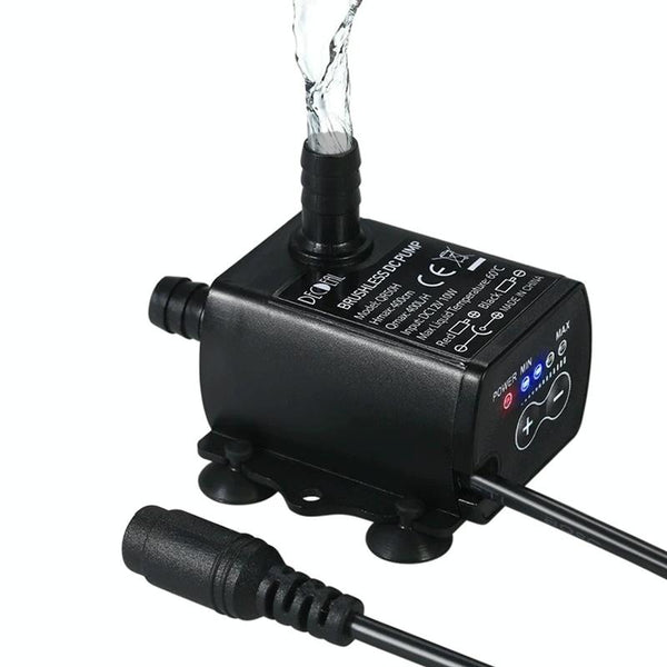 DC12V Solar Micro Brushless Cold Water Circulating Fountain Water Pump, Model: QR50H