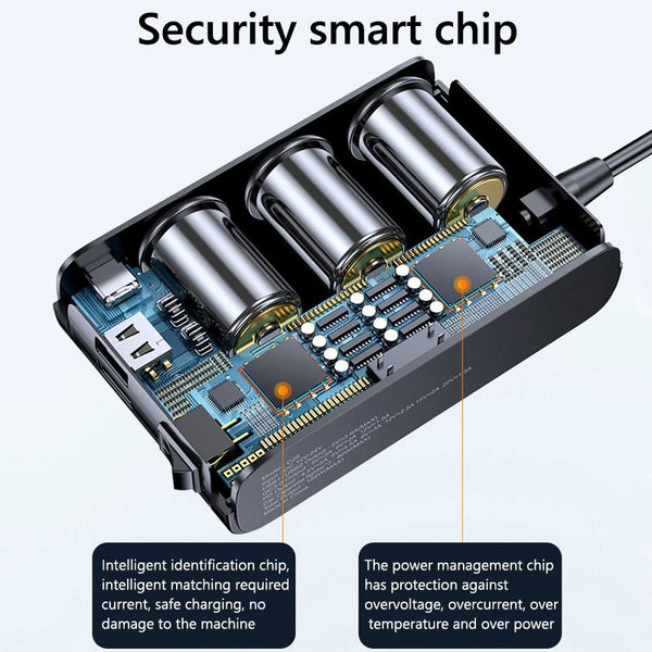 Car Cigarette Lighter USB3.0/PD Interface 128W Car Charger(C28)