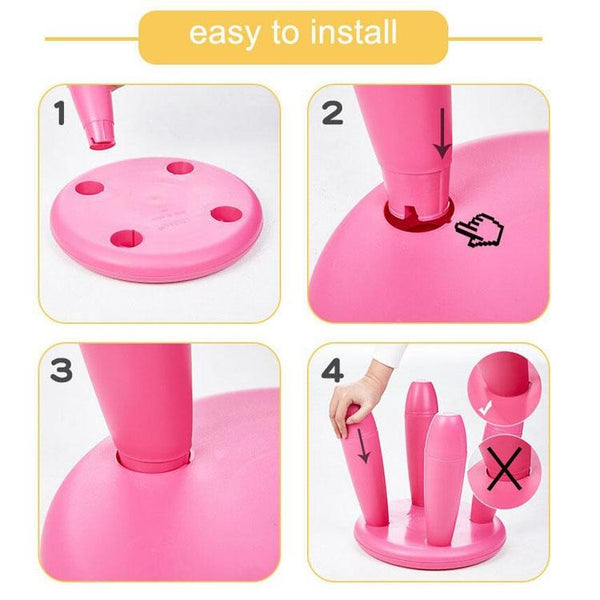 Colorful Children Stool Chair Baby Stool Plastic Kindergarten Stool(Light pink)