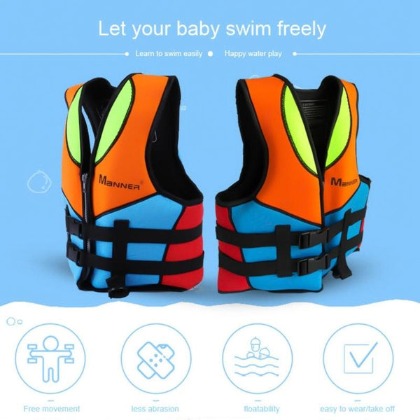 MANNER QP2007 Children Buoyancy Vest Swimming Aid Life Jacket, Size:L