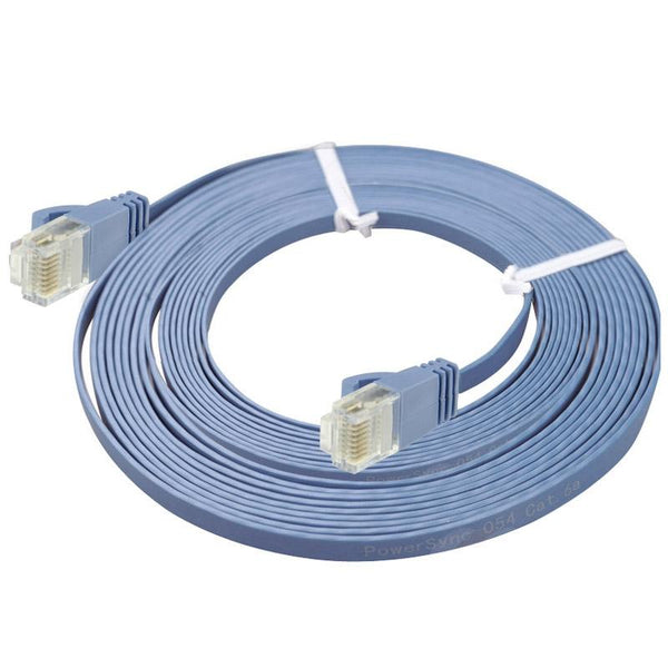 CAT6 Ultra-thin Flat Ethernet Network LAN Cable, Length: 50m(Blue)