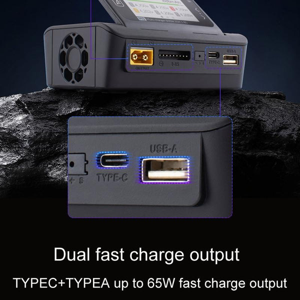 ToolkitRC M9 600W Airplane Li-Po Battery Balance Charger With Voice Function(Black)