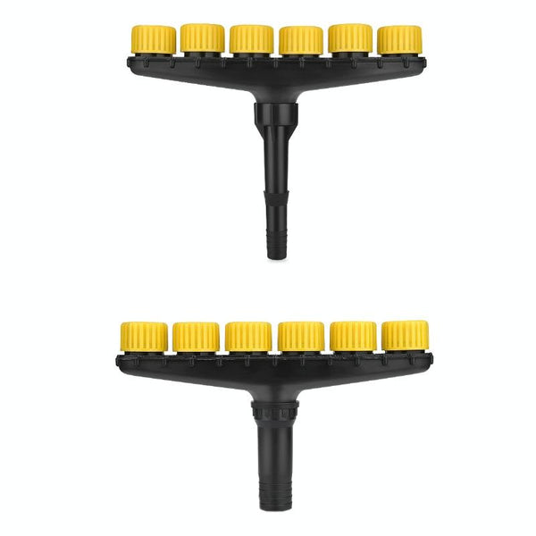DKSSQ Gardening Watering Sprinkler Nozzle, Specification: 6 Head With 1.5 inch Interface