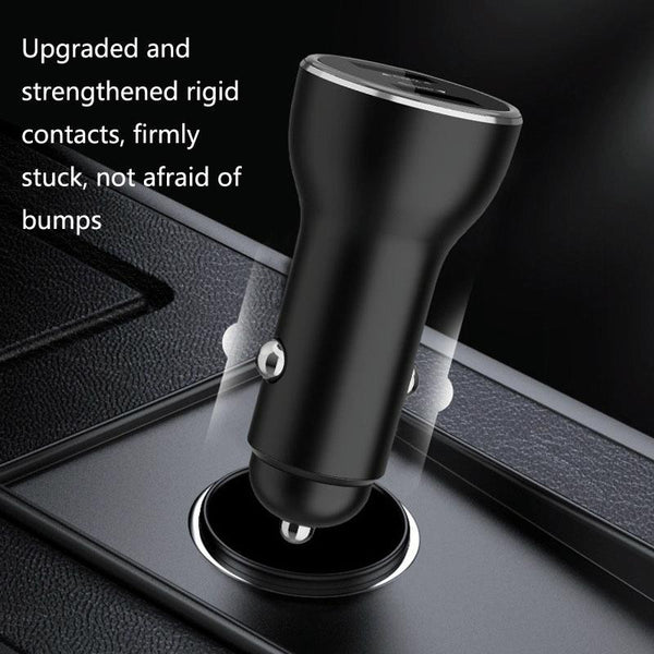 QIAKEY QK505L Dual Ports Fast Charge Car Charger(Black)