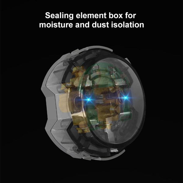 86mm Round LED Tempered Glass Switch Panel, Black Round Glass, Style:One Billing Control