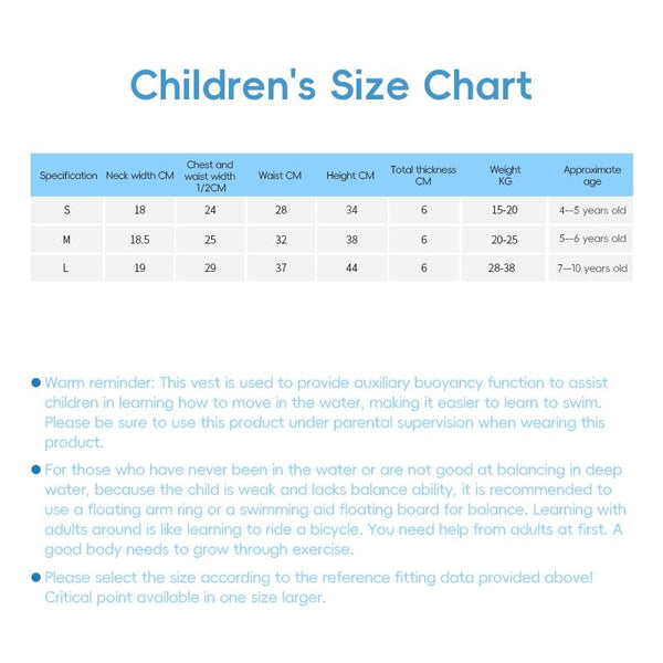 MANNER QP2014 Children Buoyancy Aid Swim Jacket Snorkeling Vest, Size:S(Blue)