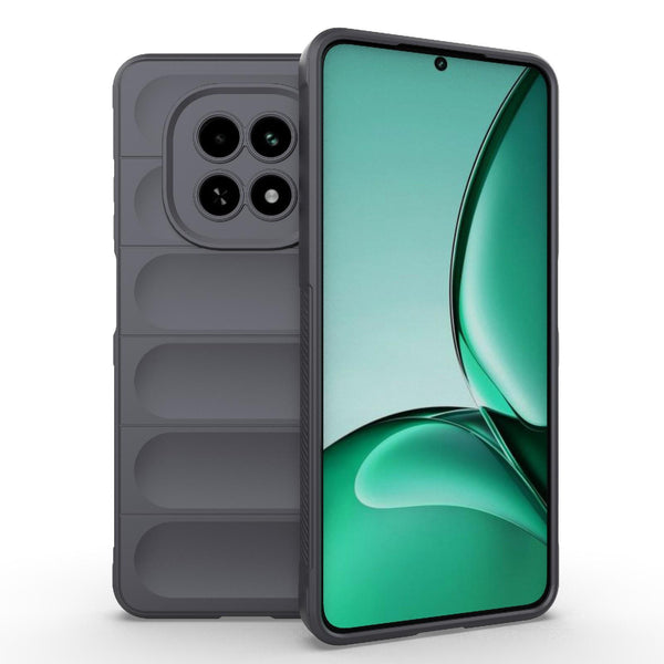 For Realme V60 5G Magic Shield TPU + Flannel Phone Case(Dark Grey)