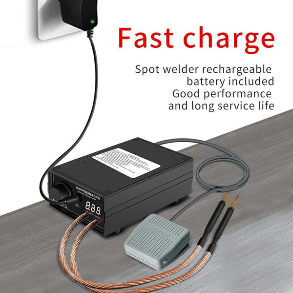 8000W High Power 18650 Battery Handheld Spot Welding Machine, Style: Footswitch Version EU Plug