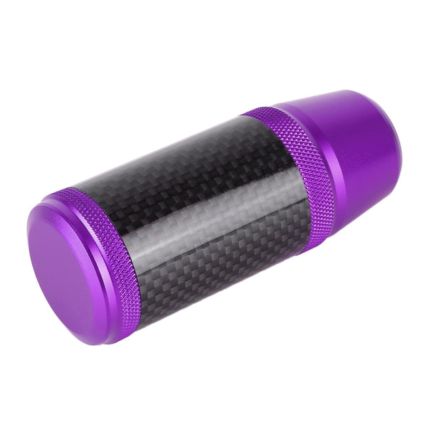 Universal Car Carbon Fiber Metal Gear Shift Knob (Purple)