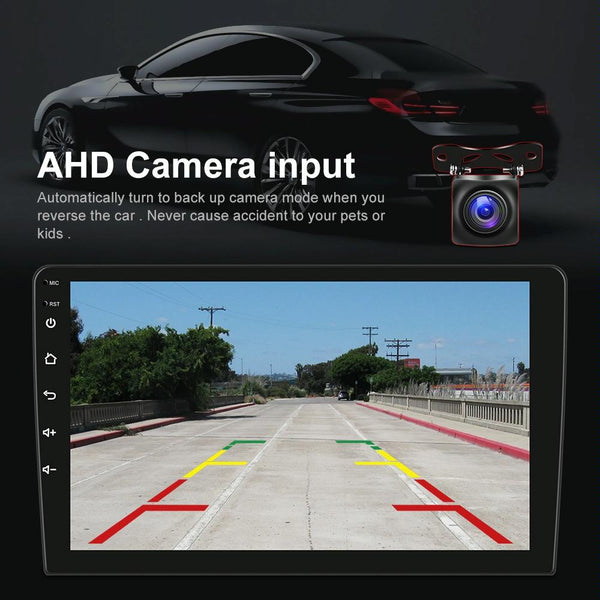 A3018 9 Inch Android Navigation CarPlay 2+64G Dual-Spindle Universal Central Control Screen Car Navigator Reversing Video Player(Standard)