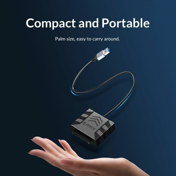 ORICO UTS1 USB 3.0 2.5-inch SATA HDD Adapter with 12V 2A Power Adapter, Cable Length:0.3m(US Plug)