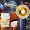 100mm Concrete Stone Diamond Grinding And Polishing Blades Ceramic Grinder Machine Fan Shape Grinding Wheel, Specification: B Level Coarse Tooth