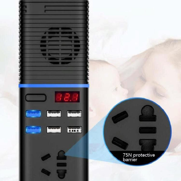 Car Inverter 12v/24v To 220v Household Power Converter Multi-Function Car Socket, Specification:V20-C For Cars