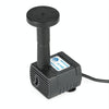 Garden Rockery Decoration Solar Fountain DC Water Pump Suspension Sprinkler(Black)