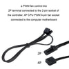 PWM Fan Hub Computer CPU Fan Extender(Big 4Pin Interface)