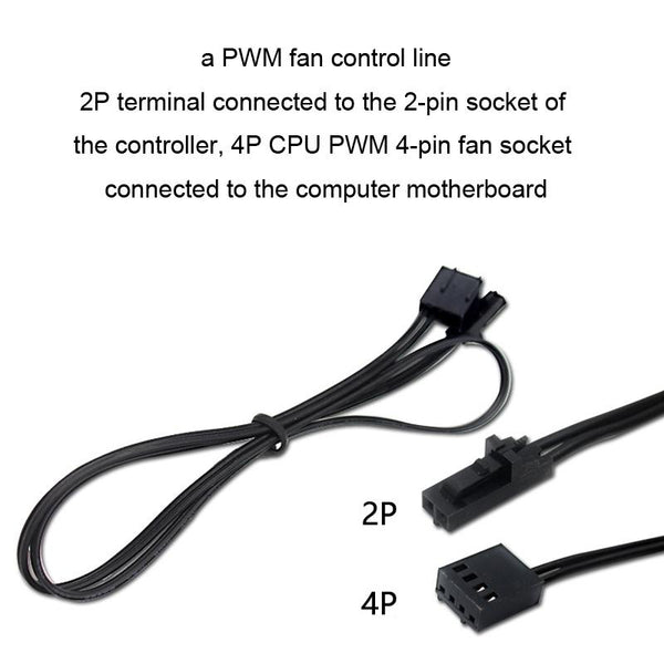 PWM Fan Hub Computer CPU Fan Extender(SATA Interface)
