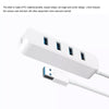 Original Xiaomi 4 Ports USB3.0 Hub with Stand-by Power Supply Interface USB Hub Extender Extension Connector Adapter(White)