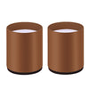 2pcs/set Furniture Carbon Steel Wraparound Heightening Foot Pad, Style: Round 6x10cm (Brown)