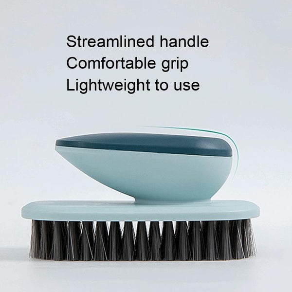 2 PCS SM005 Home Plastic Handle Clothes Cleaning Soft Hair Brush(Blue)
